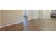 Dining room or living area with wood-look flooring at 2230 Star Mist Sw Dr, Atlanta, GA 30311