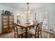 Formal dining room showcasing traditional design, hardwood floors, and a large window at 515 Lees Sw Trce, Marietta, GA 30064