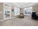Home office with backyard access, comfortable seating and a work desk at 4980 Pleasantry Nw Way, Acworth, GA 30101