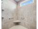 Large walk-in shower with seat and grab bars at 4980 Pleasantry Nw Way, Acworth, GA 30101