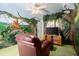 Themed bedroom with jungle accents and a ceiling fan at 5025 Hidden Ct, Cumming, GA 30040