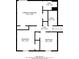 Floor plan of upper level with 3 bedrooms at 3794 Whaley Ct, Snellville, GA 30039