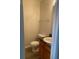 Powder room featuring a pedestal sink, and a neutral color scheme at 2080 Winding Crossing Trl, Fairburn, GA 30213
