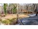 Backyard view of property, wooded area at 4653 Flat Bridge Sw Rd, Stockbridge, GA 30281