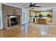 Open kitchen with island and breakfast bar at 4653 Flat Bridge Sw Rd, Stockbridge, GA 30281