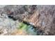 Aerial view of a calm river at 4653 Flat Bridge Sw Rd, Stockbridge, GA 30281