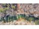 Aerial view of a tranquil river at 4653 Flat Bridge Sw Rd, Stockbridge, GA 30281