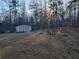 Spacious backyard with storage shed and sitting area at 110 Sampson Ct, Covington, GA 30016