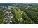 Scenic aerial view of a lush golf course and surrounding homes in a residential community at 918 Big Horn Holw, Suwanee, GA 30024