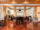 Entertainment area with a large screen, fireplace, and seating for enjoying movies and gatherings at 918 Big Horn Holw, Suwanee, GA 30024