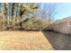 Fenced backyard offering ample outdoor space at 3582 Swallow Ln, Decatur, GA 30032