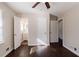 Bedroom with hardwood floors and en-suite bathroom access at 3582 Swallow Ln, Decatur, GA 30032