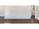 Spacious living room with hardwood floors and neutral walls at 3582 Swallow Ln, Decatur, GA 30032