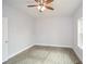 Bedroom with hardwood floors and ceiling fan at 153 Oak St, Hiram, GA 30141