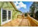 Spacious deck with access from the house and backyard at 153 Oak St, Hiram, GA 30141