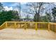 Spacious wooden deck overlooks private backyard at 153 Oak St, Hiram, GA 30141