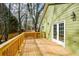 Wooden deck with access from house, overlooking backyard at 153 Oak St, Hiram, GA 30141
