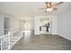 Open concept living room with kitchen and dining area views at 153 Oak St, Hiram, GA 30141