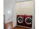 Convenient laundry room with modern washer and dryer at 3371 Dogwood Dr # 120, Hapeville, GA 30354