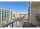 Private balcony overlooking the city skyline at 250 Pharr Rd # 1707, Atlanta, GA 30305