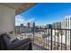 Relaxing balcony with city views and outdoor seating at 250 Pharr Rd # 1707, Atlanta, GA 30305