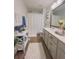 Clean bathroom, featuring double vanity and updated fixtures at 4940 Parke Brook Dr, Acworth, GA 30101