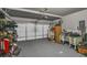 Garage with shelving, workbench, and storage at 210 Omega Ct, Dallas, GA 30157