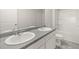 Bathroom with double vanity and tub shower combo at 12029 Conrad Circle, Hampton, GA 30228