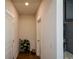 Hallway with access to garage and pantry at 129 Warbler Way, Mcdonough, GA 30253