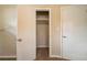 Open closet with wood shelving in bedroom at 2476 Brentford Pl, Decatur, GA 30032