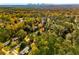 Expansive aerial view showcasing neighborhood and city skyline at 2948 Sequoyah Nw Dr, Atlanta, GA 30327