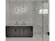 Bathroom with double vanity and modern fixtures at 553 Versailles Dr, Auburn, GA 30011