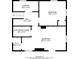 Floor plan depicting laundry, hall, electrical room, and bedrooms on floor one at 3670 Leisure Ln, Atlanta, GA 30349