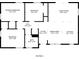 Detailed floor plan showcasing the layout of the home, including the kitchen, bedrooms, and living areas at 2424 West Rd, Riverdale, GA 30296