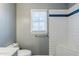 Bright bathroom with a walk-in shower and a modern sink at 920 Navajo Trl, Covington, GA 30016