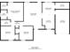 Detailed floor plan showcasing layout of bedrooms, bathrooms, living, and kitchen areas at 920 Navajo Trl, Covington, GA 30016