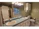 Spacious bathroom with dual sinks, large mirror, and separate tub and shower at 219 Thorncrest, Stockbridge, GA 30281