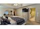Large main bedroom showcasing a dresser, closet, and attached bathroom at 219 Thorncrest, Stockbridge, GA 30281