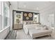 Main bedroom with king bed and sitting area at 72 Sheryl Way, Loganville, GA 30052