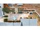 Aerial view showing patio, landscaping, and a spacious backyard at 3649 Pinehill Cir, Acworth, GA 30101