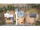 Aerial view of the house and surrounding properties at 3649 Pinehill Cir, Acworth, GA 30101