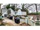 Two storage sheds in the backyard offer extra storage space at 3649 Pinehill Cir, Acworth, GA 30101