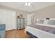 Comfortable bedroom with hardwood floors and neutral decor at 3649 Pinehill Cir, Acworth, GA 30101