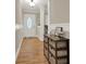 Entryway with hardwood floors and built-in storage at 3649 Pinehill Cir, Acworth, GA 30101