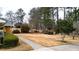 Landscaped front yard with a walkway leading to the house at 3649 Pinehill Cir, Acworth, GA 30101