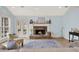 Cozy living room featuring a fireplace and hardwood floors at 3649 Pinehill Cir, Acworth, GA 30101