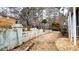 Landscaped side yard with stone pathway at 3649 Pinehill Cir, Acworth, GA 30101