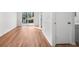 Dining room with hardwood floors, a sliding glass door, and neutral walls at 382 Northdale Ct, Lawrenceville, GA 30046