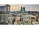 Balcony view overlooking the Atlanta skyline at 860 Peachtree Ne St # 2506, Atlanta, GA 30308