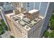 Aerial view showcasing rooftop deck and building architecture at 32 Peachtree Nw St # 804, Atlanta, GA 30303